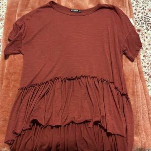 Cute ruffled t shirt